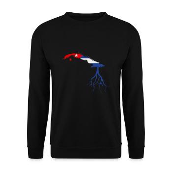 Latino Cuban Cuba Baseball - Unisex Pullover - Schwarz - Vorne - Alina (178cm) & Michal (187cm)