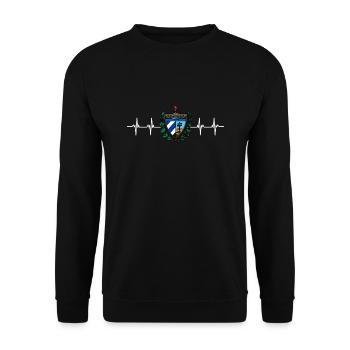 Latino Cuban Cuba Baseball - Unisex Pullover - Schwarz - Vorne - Alina (178cm) & Michal (187cm)