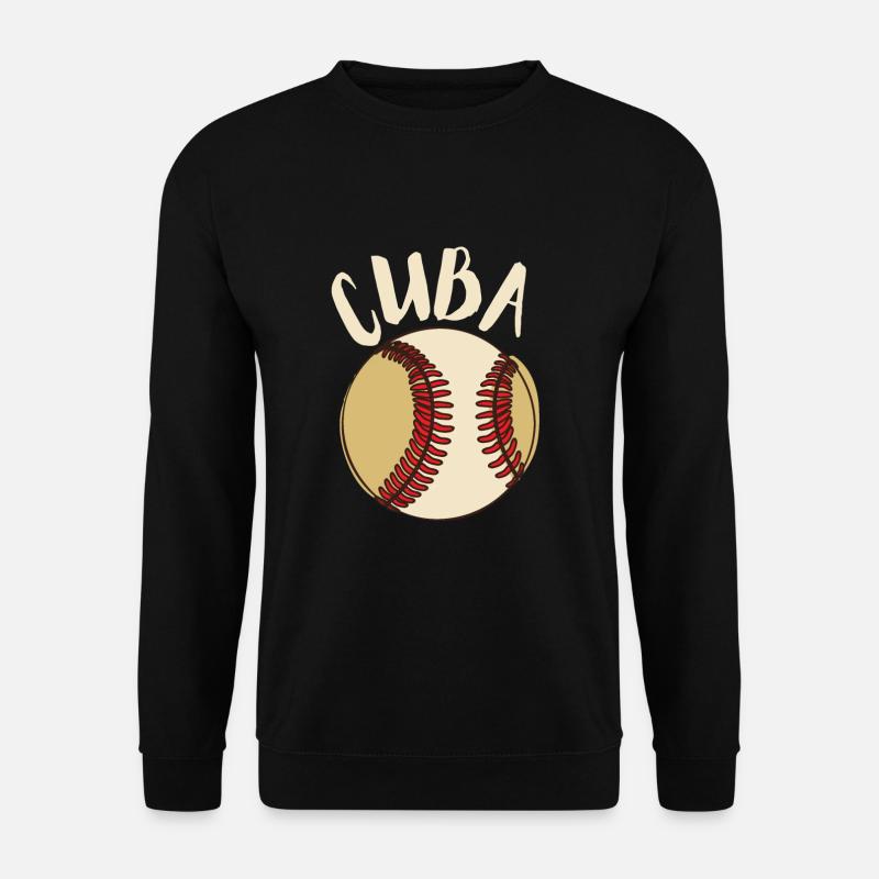Latino Cuban Cuba Baseball - Unisex Sweatshirt - black