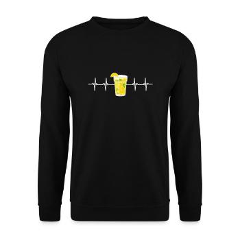 Sell Lemonade Stand Boss Juice Business Lemon - Unisex Sweatshirt - black - Front - Alina (178cm) & Michal (187cm)