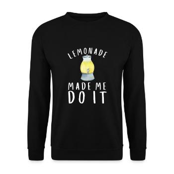 Sell Lemonade Stand Boss Juice Business Lemon - Unisex Pullover - Schwarz - Vorne - Alina (178cm) & Michal (187cm)