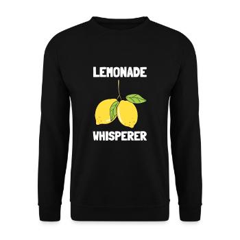 Sell Lemonade Stand Boss Juice Business Lemon - Unisex Pullover - Schwarz - Vorne - Alina (178cm) & Michal (187cm)