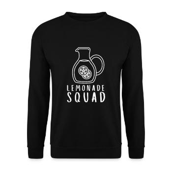 Sell Lemonade Stand Boss Juice Business Lemon - Unisex Pullover - Schwarz - Vorne - Alina (178cm) & Michal (187cm)