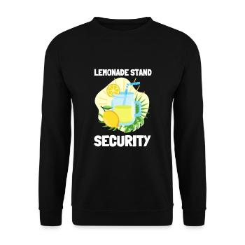 Sell Lemonade Stand Boss Juice Business Lemon - Unisex Pullover - Schwarz - Vorne - Alina (178cm) & Michal (187cm)