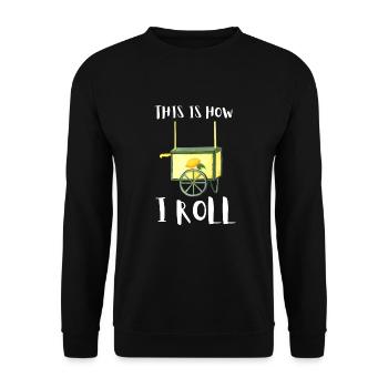 Sell Lemonade Stand Boss Juice Business Lemon - Unisex Pullover - Schwarz - Vorne - Alina (178cm) & Michal (187cm)