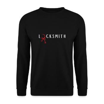 Lockpick Lockpicking Professional Locksmith - Unisex Sweatshirt - black - Front - Alina (178cm) & Michal (187cm)