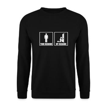 Lockpick Lockpicking Professional Locksmith - Unisex Sweatshirt - black - Front - Alina (178cm) & Michal (187cm)