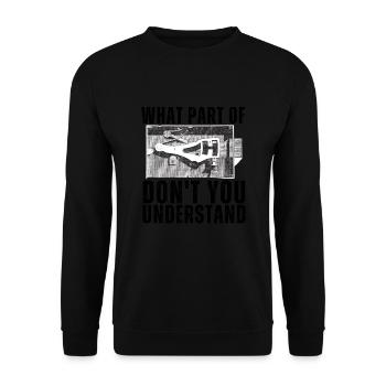 Lockpick Lockpicking Professional Locksmith - Unisex Sweatshirt - black - Front - Alina (178cm) & Michal (187cm)
