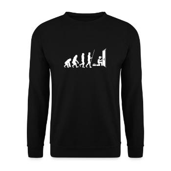 Lockpick Lockpicking Professional Locksmith - Unisex Sweatshirt - black - Front - Alina (178cm) & Michal (187cm)