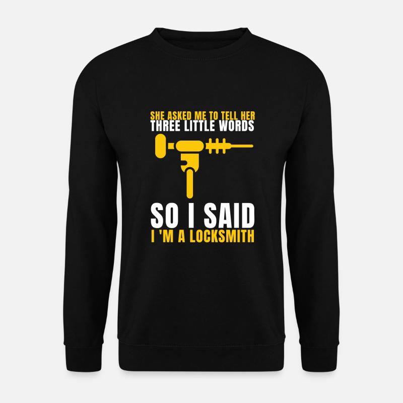 Lockpick Lockpicking Professional Locksmith - Unisex Pullover - Schwarz