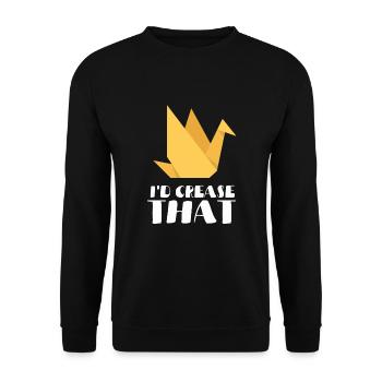 Artisanat de pliage de papier japonais Origami Master - Sweat-shirt Unisexe - noir - Devant - Alina (178cm) & Michal (187cm)