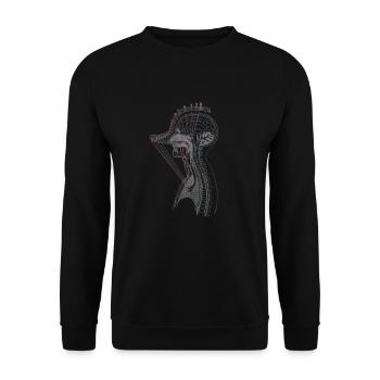 Tenor Singer Choir Vocalist Theatre Student, Opera - Unisex Pullover - Schwarz - Vorne - Alina (178cm) & Michal (187cm)