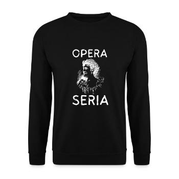 Tenor Singer Choir Vocalist Theatre Student, Opera - Unisex Pullover - Schwarz - Vorne - Alina (178cm) & Michal (187cm)