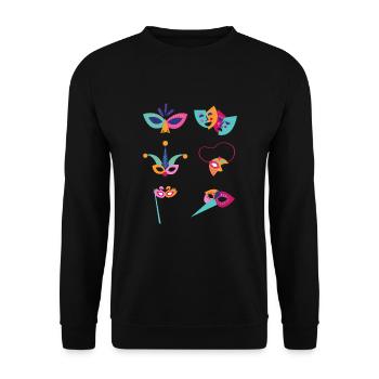 Tenor Singer Choir Vocalist Theatre Student, Opera - Unisex Pullover - Schwarz - Vorne - Alina (178cm) & Michal (187cm)