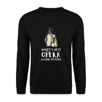 Tenor Singer Choir Vocalist Theatre Student, Opera - Unisex Pullover - Schwarz - Vorne - Alina (178cm) & Michal (187cm)