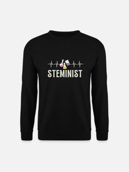 Female Stem Scientist Technology Student, - Unisex Pullover - Schwarz