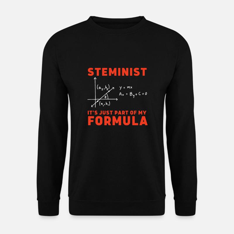 Female Stem Scientist Technology Student, - Unisex Sweatshirt - black