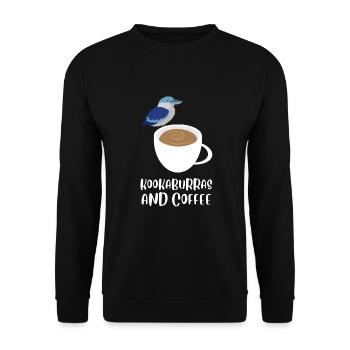 Terrestrial Tree Kingfisher Australian Bird, - Unisex Pullover - Schwarz - Vorne - Alina (178cm) & Michal (187cm)