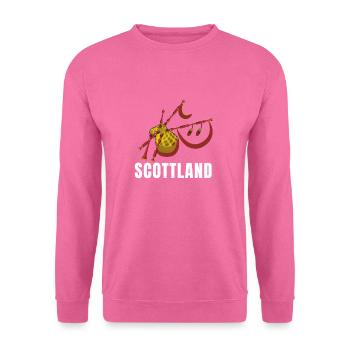 Bagpipe Teacher Player Scotsman Bagpiping - Unisex Pullover - Pink - Vorne