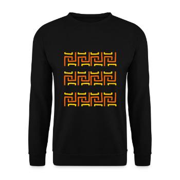 Calendario Azteca Mexican Heritage Maya Aztec - Sweat-shirt Unisexe - noir - Devant - Alina (178cm) & Michal (187cm)
