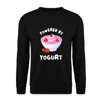 Probiotics Dairy Products, Frozen Yogurt - Unisex Sweatshirt - black - Front - Alina (178cm) & Michal (187cm)