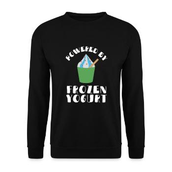 Probiotics Dairy Products, Frozen Yogurt - Unisex Sweatshirt - black - Front - Alina (178cm) & Michal (187cm)