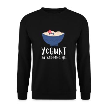 Probiotics Dairy Products, Frozen Yogurt - Unisex Sweatshirt - black - Front - Alina (178cm) & Michal (187cm)