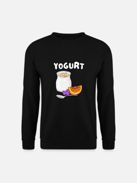 Probiotiques Produits laitiers, Yogourt glacé - Sweat-shirt Unisexe - noir