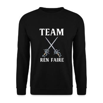 Huzzah Renaissance Festival Ren Faire Knight - Sweat-shirt Unisexe - noir - Devant - Alina (178cm) & Michal (187cm)
