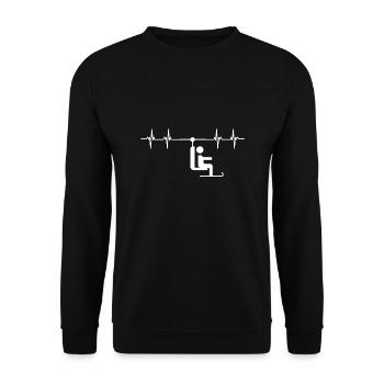 Soulevez-vous même Bro Ski - Sweat-shirt Unisexe - noir - Devant - Alina (178cm) & Michal (187cm)