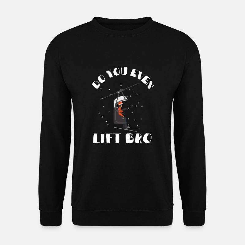 Soulevez-vous même Bro Ski - Sweat-shirt Unisexe - noir