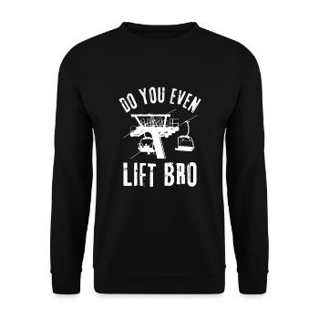 Soulevez-vous même Bro Ski - Sweat-shirt Unisexe - noir - Devant - Alina (178cm) & Michal (187cm)