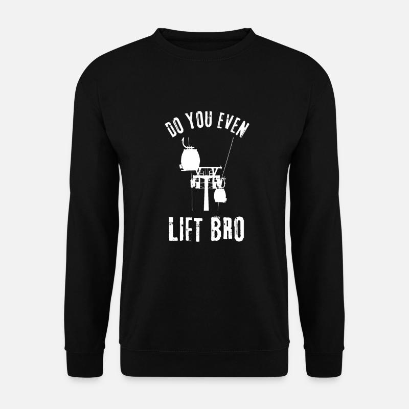 Soulevez-vous même Bro Ski - Sweat-shirt Unisexe - noir