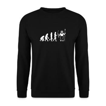 Greek Mythology Gods Ancient Greece - Unisex Sweatshirt - black - Front - Alina (178cm) & Michal (187cm)