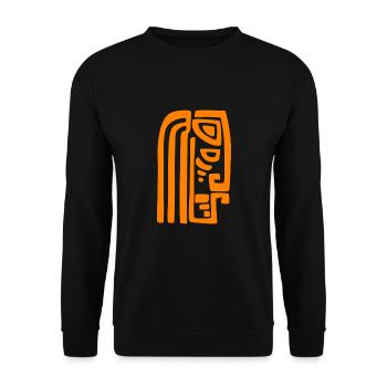 Maori Hei Tiki Tribal Tattoo Nouvelle-Zélande - Sweat-shirt Unisexe - noir - Devant - Alina (178cm) & Michal (187cm)