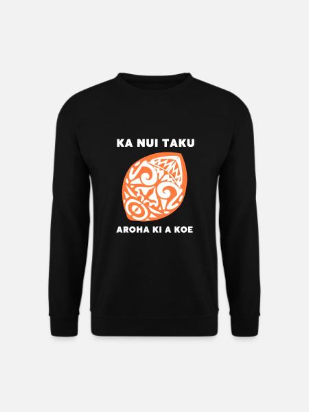 Maori Hei Tiki Tribal Tattoo New Zealand - Unisex Pullover - Schwarz