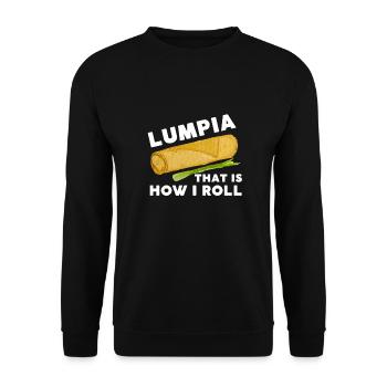 Filipino Pride Pinoy Spring Roll Lumpia Thats How - Sweat-shirt Unisexe - noir - Devant - Alina (178cm) & Michal (187cm)