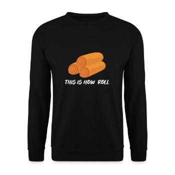 Filipino Pride Pinoy Spring Roll Lumpia Thats How - Sweat-shirt Unisexe - noir - Devant - Alina (178cm) & Michal (187cm)