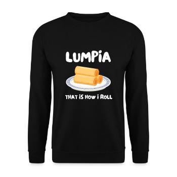 Filipino Pride Pinoy Spring Roll Lumpia Thats How - Sweat-shirt Unisexe - noir - Devant - Alina (178cm) & Michal (187cm)