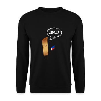 Filipino Pride Pinoy Spring Roll Lumpia Thats How - Sweat-shirt Unisexe - noir - Devant - Alina (178cm) & Michal (187cm)
