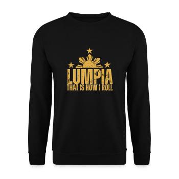 Filipino Pride Pinoy Spring Roll Lumpia Thats How - Sweat-shirt Unisexe - noir - Devant - Alina (178cm) & Michal (187cm)
