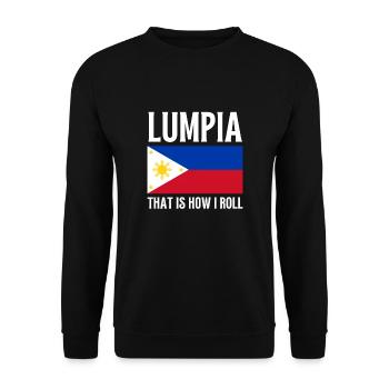 Filipino Pride Pinoy Spring Roll Lumpia Thats How - Sweat-shirt Unisexe - noir - Devant - Alina (178cm) & Michal (187cm)