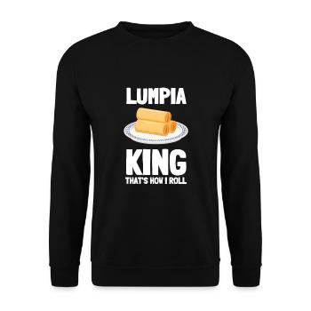 Filipino Pride Pinoy Spring Roll Lumpia Thats How - Sweat-shirt Unisexe - noir - Devant - Alina (178cm) & Michal (187cm)