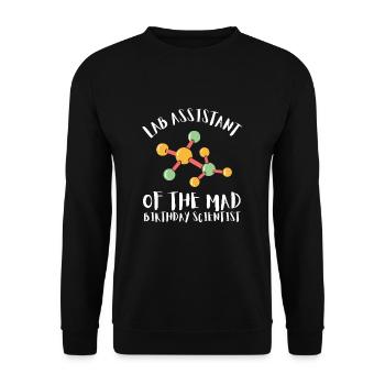 10 Years Old Science Birthday Kid 9 - Unisex Sweatshirt - black - Front - Alina (178cm) & Michal (187cm)