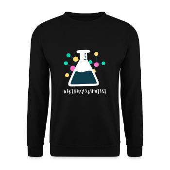 10 ans Science Anniversaire Kid 9 - Sweat-shirt Unisexe - noir - Devant - Alina (178cm) & Michal (187cm)