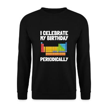 10 ans Science Anniversaire Kid 9 - Sweat-shirt Unisexe - noir - Devant - Alina (178cm) & Michal (187cm)