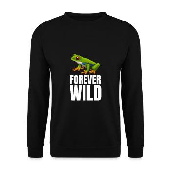 Agalychnis Callidryas Red Eyed Tree Frog - Unisex Pullover - Schwarz - Vorne - Alina (178cm) & Michal (187cm)