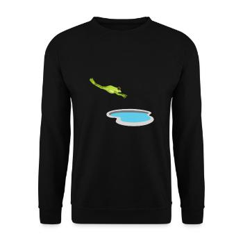 Agalychnis Callidryas Red Eyed Tree Frog - Unisex Pullover - Schwarz - Vorne - Alina (178cm) & Michal (187cm)