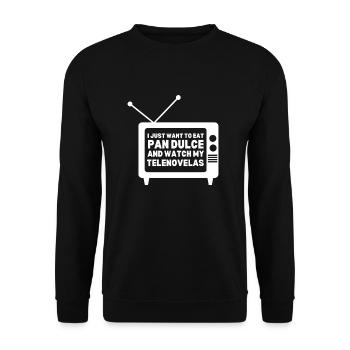 Telenovela Columbianas, émissions hispaniques et feuilletons - Sweat-shirt Unisexe - noir - Devant - Alina (178cm) & Michal (187cm)