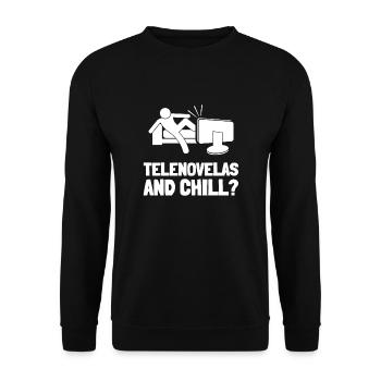 Telenovela Columbianas, émissions hispaniques et feuilletons - Sweat-shirt Unisexe - noir - Devant - Alina (178cm) & Michal (187cm)